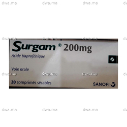 medicament SURGAM200 MGBoîte de 20 maroc