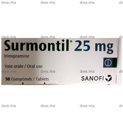 medicament SURMONTIL25 MGBoîte de 50 maroc