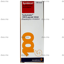 medicament SYMBICORT TURBUHALER100/6 µg Poudre pour inhalationPoudre pour inhalation / Flacon de 120 doses maroc