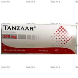 medicament TANZAAR100 MGBoite 28 Comprimés maroc