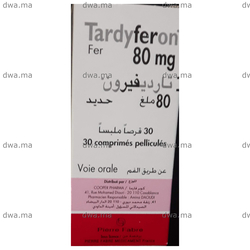 medicament TARDYFERON80 MGBoîte de 30 maroc
