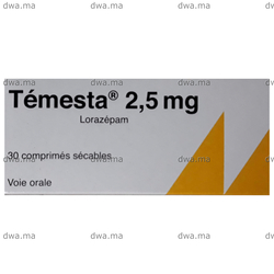 medicament TEMESTA2,5 mgBoîte de 30 maroc