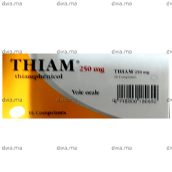 medicament THIAM250 MGBoîte de 16 maroc