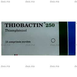 medicament THIOBACTIN250 MGBoîte de 16 maroc