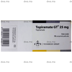 medicament TOPIRAMATE GT25 mgBoîte de 10 maroc