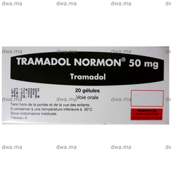 medicament TRAMADOL NORMON50 MG20 gélules maroc