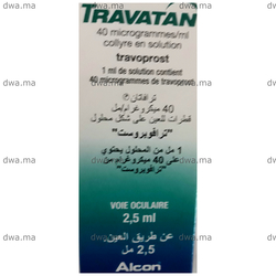 medicament TRAVATAN40 µg / MLFlacon 2,5ml maroc