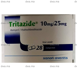 medicament TRITAZIDE10 MG / 25 MGBoîte de 28 maroc