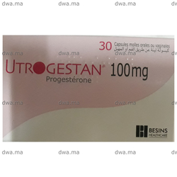 medicament UTROGESTAN100 MGBoîte de 30 maroc