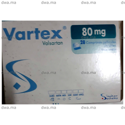 medicament VARTEX80 MGBoite de 28 maroc