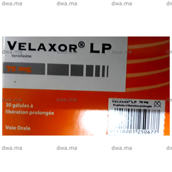 medicament VELAXOR LP75 MG, Gélule à libération prolongéeBoîte de 30 maroc