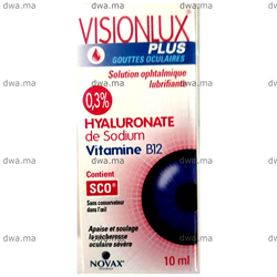 medicament VISIONLUXFlacon de 10 ml à 0,3% d'acide hyaluronique maroc