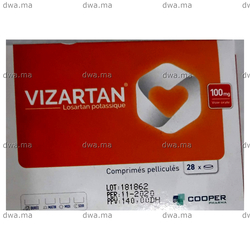 medicament VIZARTAN100 MGBoite de 28 maroc