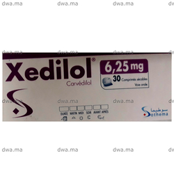medicament XEDILOL6,25 mgBoîte de 30 maroc