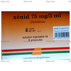 medicament XENID75MG / 3 ML6 Ampoules maroc