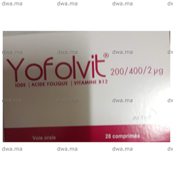 medicament YOFOLVIT200 µG / 400 µG / 2µGBoite de 28 maroc