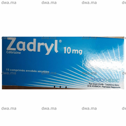medicament ZADRYL10 mg Comprimé sécableBoîte de 15 maroc