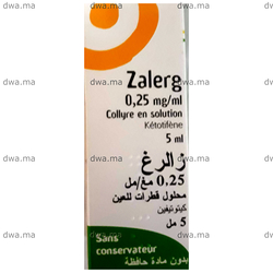 medicament ZALERG0,25 MG/MLFlacon de 5 ml maroc