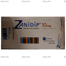 medicament ZANIDIP10mgBoîte de 14 maroc