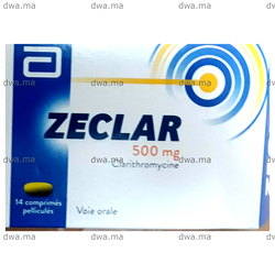 medicament ZECLAR500 mgBoîte de 14 maroc
