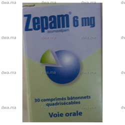 medicament ZEPAM6 MGBoîte de 30 maroc