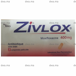 medicament ZIVLOX400 MGBoite de 7 maroc