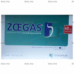 medicament ZOEGAS40MGBoite de 14 gellules maroc