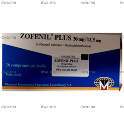 medicament ZOFENIL30 MG / 12.5 MGBoite de 28 maroc