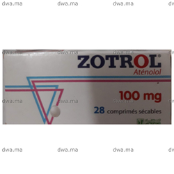 medicament ZOTROL100 mg Comprimé sécableBoîte de 28 maroc