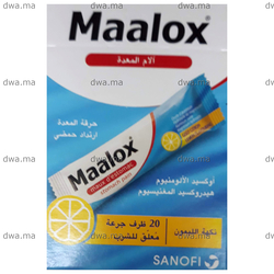 medicament MAALOX MAUX D'ESTOMACBoite de 20 maroc