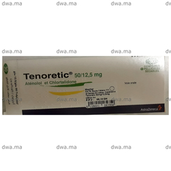 medicament TENORETIC50 MG / 12,5 MGBoîte de 28 maroc