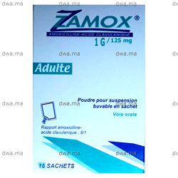 medicament ZAMOX1 G / 125 MGBoîte de 16 maroc